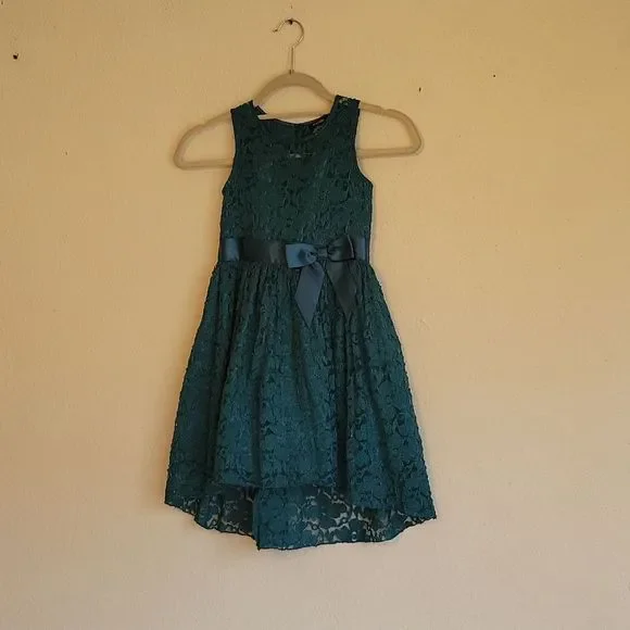 red lace trim dress Red Lace Trim Dress XL / Red main image 1